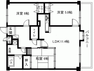 アメニティ　間取り