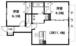 間取り101北大路