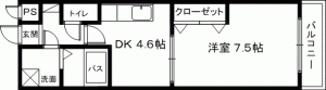 グリーンロード山手Ⅱ　間取り
