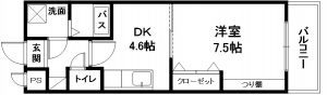 グリーンロード山手Ⅱ間取り