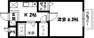 カーサフォルテ間取　205