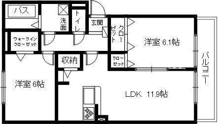 ハイビスカスⅢ　2LDK